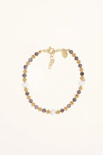 Carica l'immagine nel visualizzatore di Gallery, Bracciale Elegance Blu in agata e perle naturali - Collezione Bohm