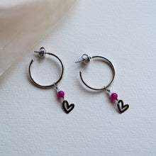 Carica l'immagine nel visualizzatore di Gallery, Cerchi Stringimi - Argento, Icy Jade e Cristallo di rocca - Collezione Crazy in Love