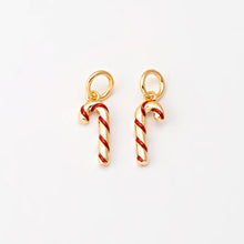 Carica l'immagine nel visualizzatore di Gallery, Charm Bastoncino di Zucchero Oro - Charm in ottone di alta qualità - Collezione Charm