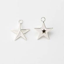 Carica l'immagine nel visualizzatore di Gallery, Charm Stella Argento - Pendente per collana in ottone di alta qualità - Collezione Charm