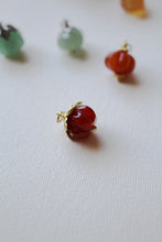 Carica l'immagine nel visualizzatore di Gallery, Charm Zucca Arancione - In pietra naturale agata arancio cannella - Collezione Charm