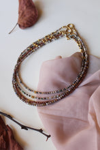 Carica l'immagine nel visualizzatore di Gallery, Collana Abu Dhabi Rodocrosite - Girocollo realizzato a mano in rodocrosite e argento - Collezione Abu Dhabi