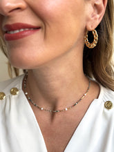 Carica l'immagine nel visualizzatore di Gallery, Collana Alba Sul Brenta - In agata indiana, perle e acciaio inossidabile waterproof - Foglie D'Ambra - Collezione World Tour