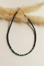 Carica l'immagine nel visualizzatore di Gallery, Collana Arashiyama - Realizzata a mano in crisacolla, giada turchese e argento - Collezione World Tour