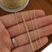 Carica l'immagine nel visualizzatore di Gallery, Collana Cable Oro 50 cm - In acciaio inossidabile waterproof - Collezione Charm