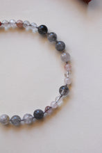 Carica l'immagine nel visualizzatore di Gallery, Collana Capri - In quarzo rosa e grigio, perline Miyuki - Collezione Terra Mia