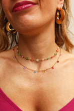 Carica l'immagine nel visualizzatore di Gallery, Collana Fiorellini - Con fiorellini smaltati colorati - Waterproof - Collezione Under The Sea
