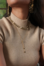 Carica l'immagine nel visualizzatore di Gallery, Collana Elegance - In labratorite e perle naturali - Collezione Bohm