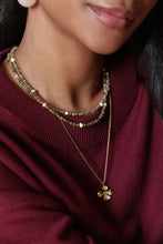 Carica l'immagine nel visualizzatore di Gallery, Collana Elegance - In labratorite e perle naturali - Collezione Bohm