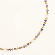 Carica l'immagine nel visualizzatore di Gallery, Collana Elegance Blu - In agata e perle naturali - Collezione Bohm