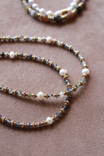 Carica l'immagine nel visualizzatore di Gallery, Collana Elegance Blu - In agata e perle naturali - Collezione Bohm