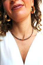 Carica l'immagine nel visualizzatore di Gallery, Collana Elisir - Girocollo in diaspro marrone, agata e argento - Collezione Signorina