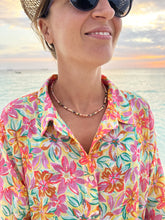 Carica l'immagine nel visualizzatore di Gallery, Collana Mnemba - Realizzata a mano in diaspro rosa, tormalina e argento - Collezione World Tour