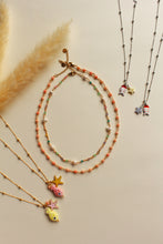 Carica l'immagine nel visualizzatore di Gallery, Collana Pesciolino Argento - Con stella marina e acquamarina pendente - Waterproof - Collezione Under The Sea