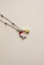 Carica l'immagine nel visualizzatore di Gallery, Collana Pesciolino Argento - Con stella marina e acquamarina pendente - Waterproof - Collezione Under The Sea