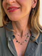 Carica l'immagine nel visualizzatore di Gallery, Collana Giardini di Bruges - In diaspro verde e acciaio inossidabile - Luna e Muschio - Collezione World Tour