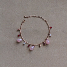Carica l'immagine nel visualizzatore di Gallery, Bracciale Petalo - Oro rosa realizzato a mano con pietre - L'artigianato per tutti