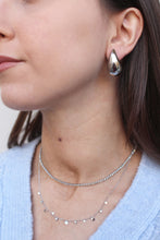 Carica l'immagine nel visualizzatore di Gallery, Orecchini Drop Argento - Orecchini Goccia a lobo in acciaio inossidabile waterproof - Collezione Party