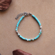 Carica l'immagine nel visualizzatore di Gallery, Bracciale Chicago - Aulite magnesite e Amazzonite - Collezione World Tour