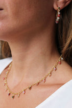 Carica l'immagine nel visualizzatore di Gallery, Collana Primavera - Girocollo in agata e argento placcato oro - Collezione Bubble