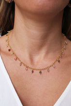 Carica l'immagine nel visualizzatore di Gallery, Collana Primavera - Girocollo in agata e argento placcato oro - Collezione Bubble