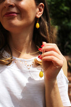 Carica l'immagine nel visualizzatore di Gallery, Collana Sorrento - In oro goldfilled e giada gialla - Collezione Terra Mia