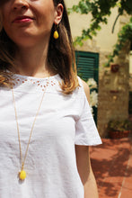 Carica l'immagine nel visualizzatore di Gallery, Collana Sorrento - In oro goldfilled e giada gialla - Collezione Terra Mia