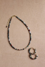 Carica l'immagine nel visualizzatore di Gallery, Collana Bubble Energia - Girocollo in dragon bloody jasper e argento placcato oro - Collezione Bubble