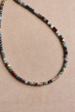 Carica l'immagine nel visualizzatore di Gallery, Collana Bubble Energia - Girocollo in dragon bloody jasper e argento placcato oro - Collezione Bubble