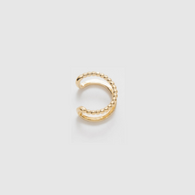 Carica l'immagine nel visualizzatore di Gallery, Ear cuff Double - Cerchietto mono Orecchino in ottone placcato oro - Collezione Mono Orecchini