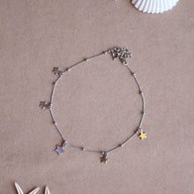 Carica l'immagine nel visualizzatore di Gallery, Cavigliera Stelle Argento - Realizzata a mano in argento - Collezione Signorina