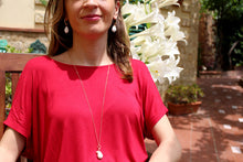 Carica l'immagine nel visualizzatore di Gallery, Collana Amalfi - In oro rosa goldfilled e agata bianca - Collezione Terra Mia