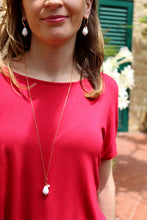 Carica l'immagine nel visualizzatore di Gallery, Collana Amalfi - In oro rosa goldfilled e agata bianca - Collezione Terra Mia