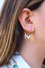 Carica l'immagine nel visualizzatore di Gallery, Mono Orecchino Egypt - Cerchietto in argento e ciondolo triangolare - Collezione Mono Orecchini