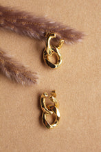 Carica l'immagine nel visualizzatore di Gallery, Orecchini Elettra - Maglia Groumetta in ottone placcato - Collezione Basic