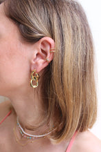 Carica l'immagine nel visualizzatore di Gallery, Orecchini Elettra - Maglia Groumetta in ottone placcato - Collezione Basic