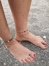 Carica l'immagine nel visualizzatore di Gallery, Cavigliera I'm a Star - Realizzata a mano in argento placcato oro - Collezione Signorina