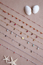 Carica l'immagine nel visualizzatore di Gallery, Cavigliera Amazzonite Cuore - In argento e pietra naturale amazzonite - Collezione Signorina