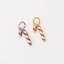 Carica l'immagine nel visualizzatore di Gallery, Charm Bastoncino di Zucchero Oro - Charm in ottone di alta qualità - Collezione Charm

