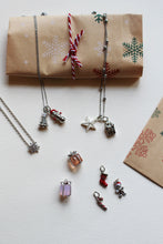 Carica l'immagine nel visualizzatore di Gallery, Charm Bastoncino di Zucchero Argento - Charm in ottone di alta qualità - Collezione Charm
