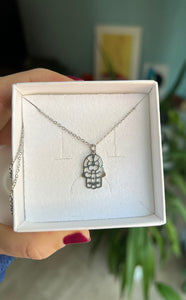 Charm Manita Argento - Pendente mano di Fatima in argento 925 - Collezione Charm
