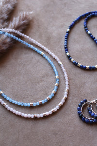 Collana Bubble Zucchero Filato - Girocollo in giada e argento - Collezione Bubble