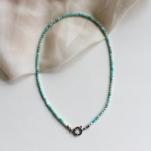 Collana Light Blue Lady - Girocollo in amazzonite - Collezione Signorina