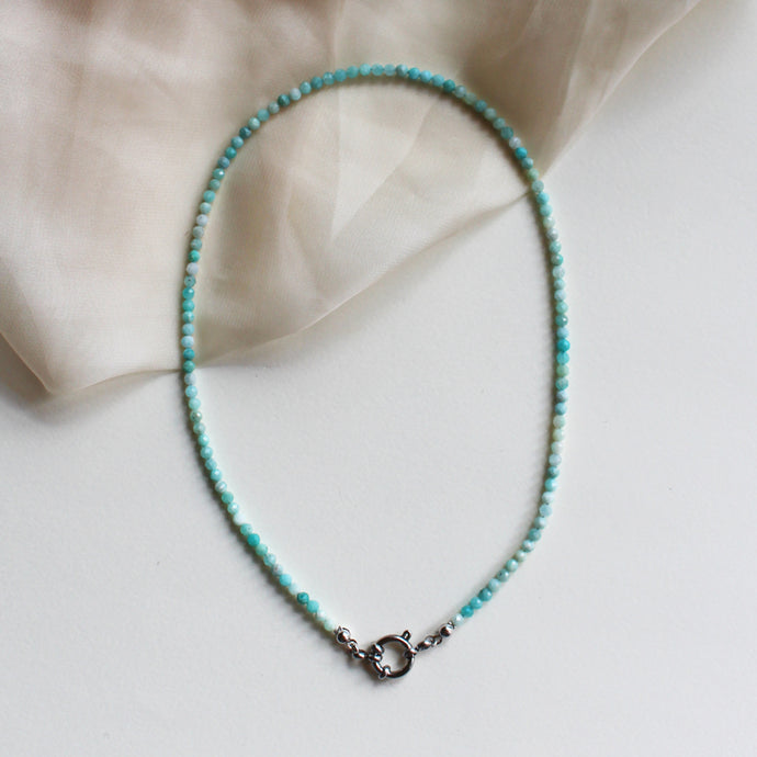 Collana Light Blue Lady - Girocollo in amazzonite - Collezione Signorina