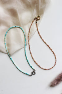 Collana Light Blue Lady - Girocollo in amazzonite - Collezione Signorina