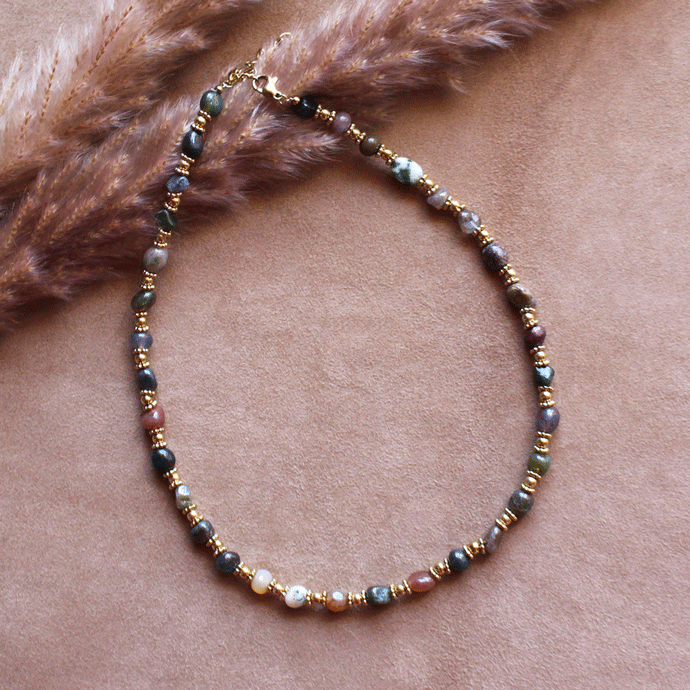 Collana Multicolor in agata - Waterproof - Collezione Bohm