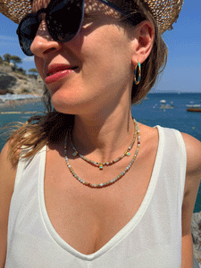 Collana Spirito Selvaggio - Realizzata a mano in amazzonite e diaspro imperiale - Collezione World Tour