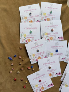 Fiori per la tua festa - Pendente con perline Miyuki - Tessuto a mano
