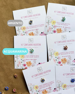 Fiore pendente con perline Miyuki - Tessuto a mano