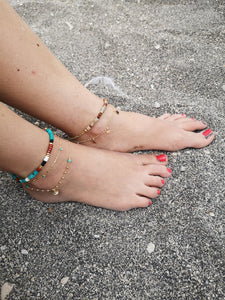 Cavigliera I'm a Star - Realizzata a mano in argento placcato oro - Collezione Signorina